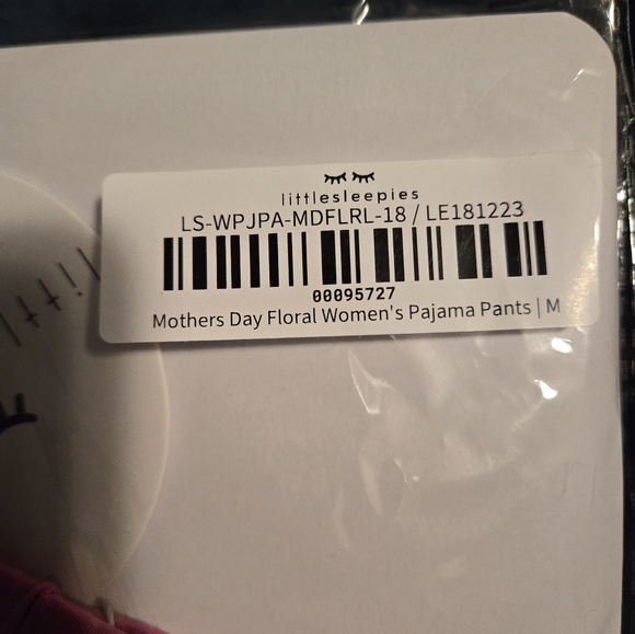 NWT little sleepies rainbow blooms womens pajama pants medium - Picture 2 of 4